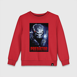 Свитшот хлопковый детский Predator in the helmet, цвет: красный