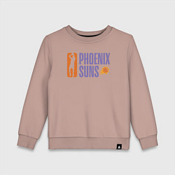 Свитшот хлопковый детский Phoenix Suns play, цвет: пыльно-розовый