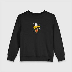 Свитшот хлопковый детский Daffy, цвет: черный