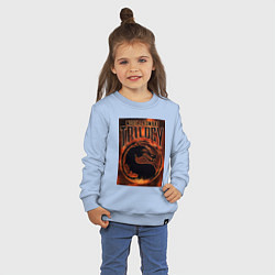 Свитшот хлопковый детский Mortal kombat trilogy, цвет: мягкое небо — фото 2