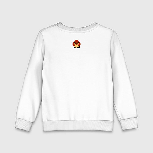 Детский свитшот Mario 8 bit / Белый – фото 2