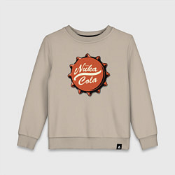Свитшот хлопковый детский Fallout - Nuka Cola stopper, цвет: миндальный