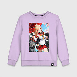 Свитшот хлопковый детский Марин Китагава косплей Azur Lane, цвет: лаванда