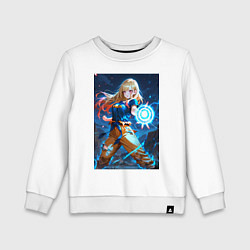 Свитшот хлопковый детский Марин Китагава косплей Dragon Ball, цвет: белый