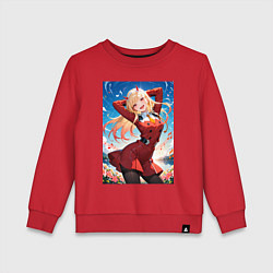 Свитшот хлопковый детский Марин Китагава косплей 002 Darling in the Franxx, цвет: красный