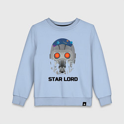 Свитшот хлопковый детский Star lord, цвет: мягкое небо