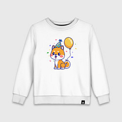Детский свитшот Праздничная собачка
