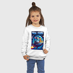 Свитшот хлопковый детский Tom and Jerry - space adventure, цвет: белый — фото 2