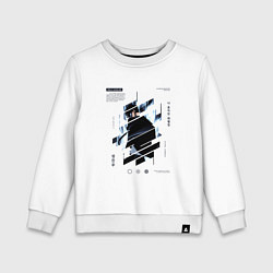 Свитшот хлопковый детский Поднятие уровня в одиночку, Сон Джин-У, цвет: белый