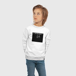 Свитшот хлопковый детский Звёздные войны вейдер надпись, цвет: белый — фото 2