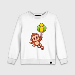 Детский свитшот Обезьянка с шариками