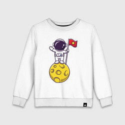 Детский свитшот Космонавтик на луне