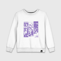 Свитшот хлопковый детский Amphoreus Women, цвет: белый