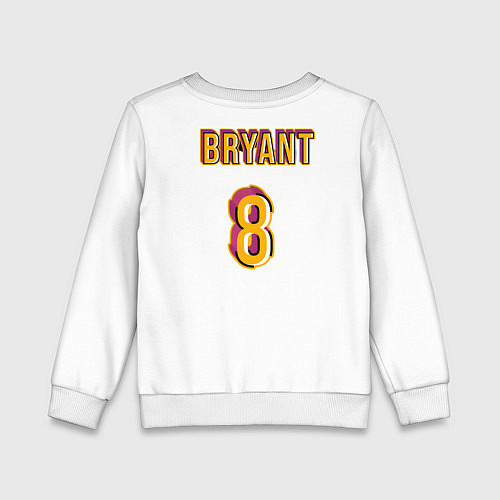 Детский свитшот Кобе Брайант номер 8 / Белый – фото 2