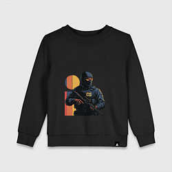Детский свитшот Поп-арт контр-террорист CS 2