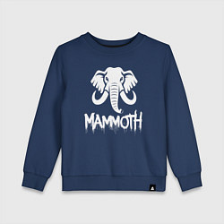 Детский свитшот Мамонт белой краской