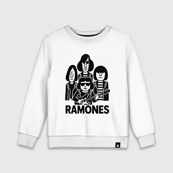 Детский свитшот Ramones силуэты