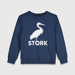 Детский свитшот Белый аист