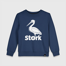 Детский свитшот Аисты в минимализме