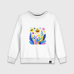 Свитшот хлопковый детский Светильник Джек, цвет: белый