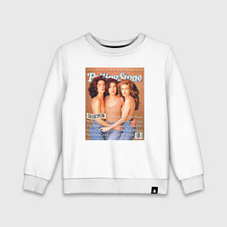 Свитшот хлопковый детский Rolling Stone: Twin Peaks, цвет: белый