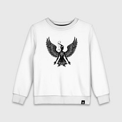 Свитшот хлопковый детский Зимний ангел, цвет: белый