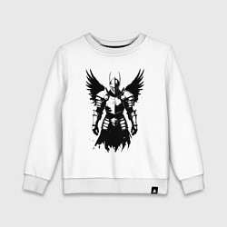 Детский свитшот Черный рыцарь с крыльями