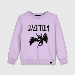 Свитшот хлопковый детский Led Zeppelin, цвет: лаванда