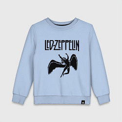 Свитшот хлопковый детский Led Zeppelin, цвет: мягкое небо