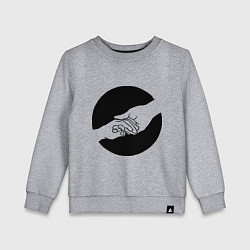 Свитшот хлопковый детский Дивергент: отречение, цвет: меланж