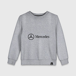 Свитшот хлопковый детский Mercedes Logo, цвет: меланж