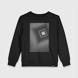 Свитшот хлопковый детский Шахта в никуда, цвет: черный
