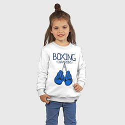 Свитшот хлопковый детский Boxing champions, цвет: белый — фото 2