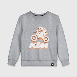 Детский свитшот KTM белый