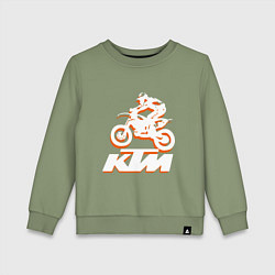 Детский свитшот KTM белый