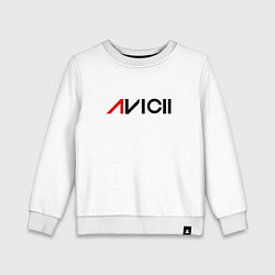 Свитшот хлопковый детский Avicii, цвет: белый