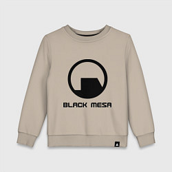 Свитшот хлопковый детский Black Mesa: Logo, цвет: миндальный