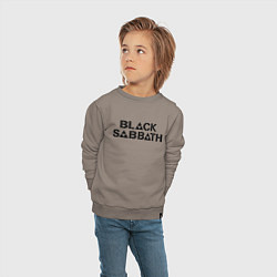 Свитшот хлопковый детский Black Sabbath, цвет: утренний латте — фото 2