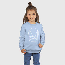 Свитшот хлопковый детский OWSLA, цвет: мягкое небо — фото 2