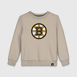 Свитшот хлопковый детский Boston Bruins, цвет: миндальный