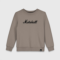 Свитшот хлопковый детский Marshall logo, цвет: утренний латте