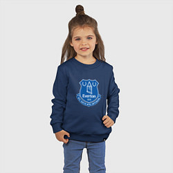 Свитшот хлопковый детский Эвертон logo - nil satis nisi optimum, цвет: тёмно-синий — фото 2