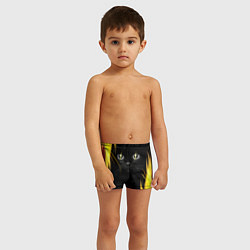 Плавки для мальчика Грозовой кошак цвета 3D-принт — фото 2
