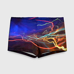 Плавки для мальчика Neon vanguard pattern Lightning Fashion 2023, цвет: 3D-принт