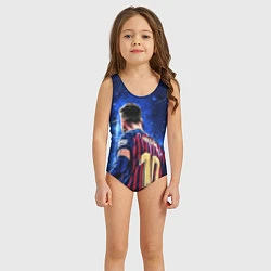 Купальник для девочки Leo Messi Лео Месси 10, цвет: 3D-принт — фото 2