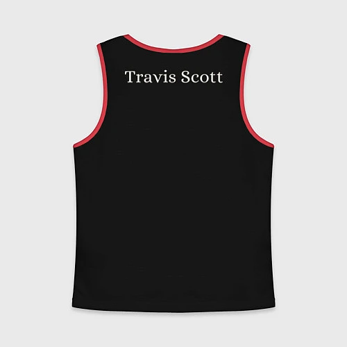 Детская майка без рукавов Travis Scott SL / 3D-Красный – фото 2