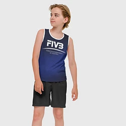 Майка-безрукавка детская FIVB Volleyball, цвет: 3D-белый — фото 2