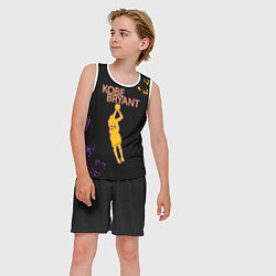 Майка-безрукавка детская Kobe Bryant Баскетболист 24, цвет: 3D-белый — фото 2