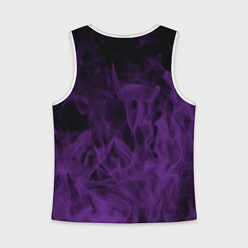 Детская майка без рукавов Lakers 24 фиолетовое пламя / 3D-Белый – фото 2