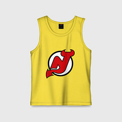 Майка детская хлопок New Jersey Devils, цвет: желтый